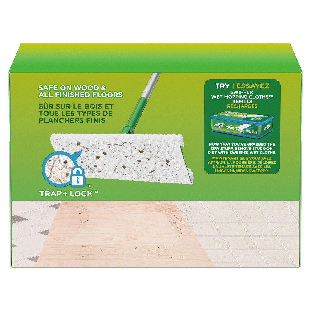 slide 8 of 10, Swiffer Sweeper Dry Sweeping Pad, Multi Surface Refills for Dusters Floor Mop - 52ct, 52 ct