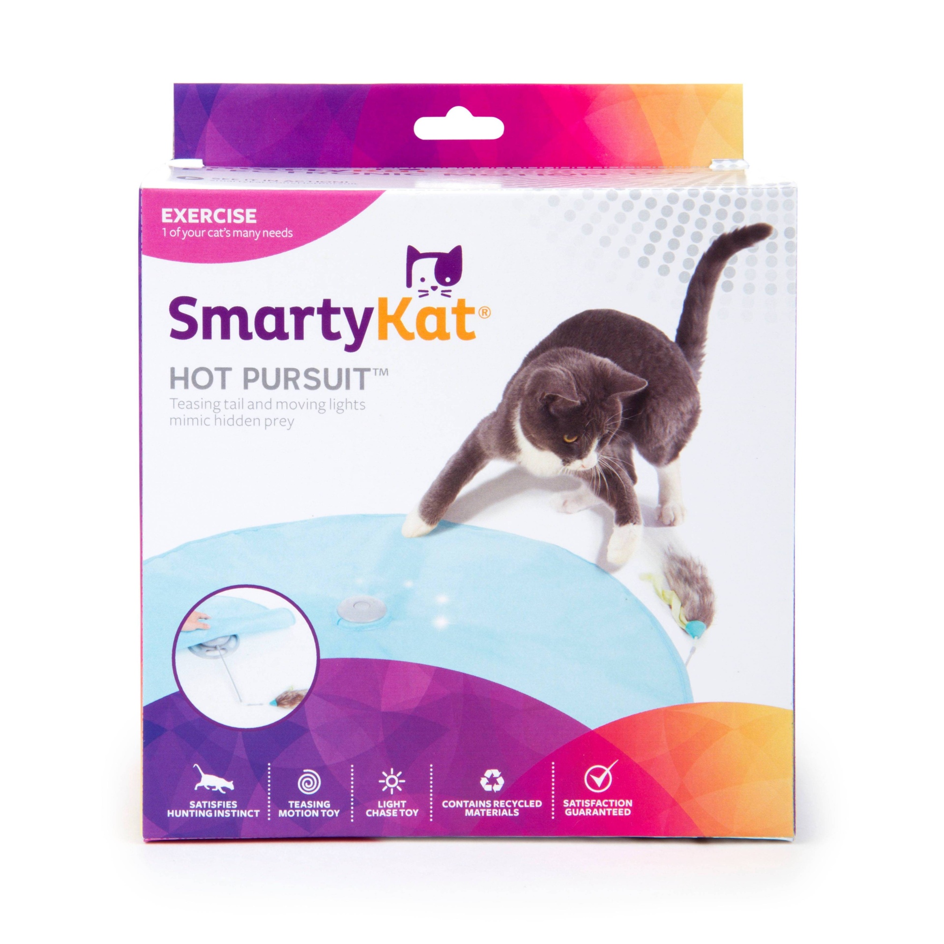 slide 1 of 8, SmartyKat Hot Pursuit Electronic Light and Motion Cat Toy, 1 ct