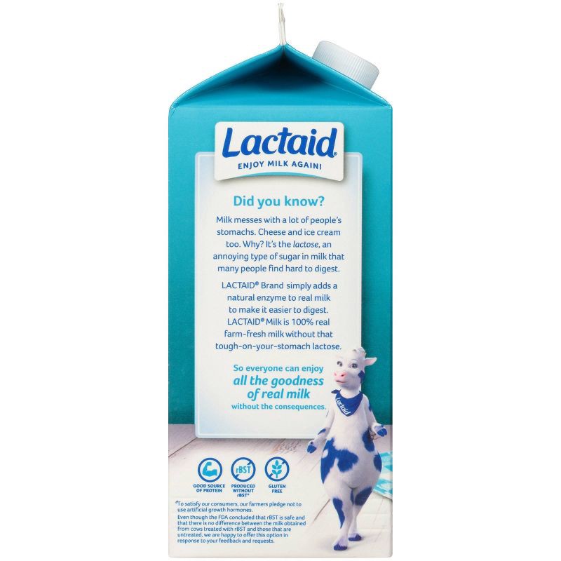 slide 4 of 6, Lactaid Lactose Free 1% Low Fat Milk - 0.5gal, 1/2 gal