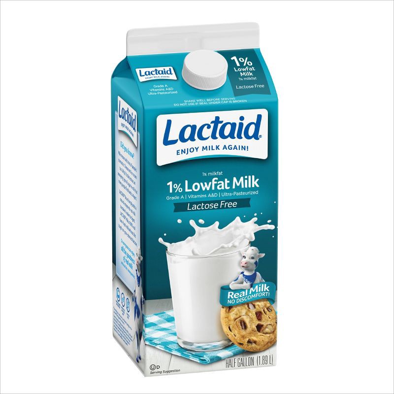 slide 5 of 6, Lactaid Lactose Free 1% Low Fat Milk - 0.5gal, 1/2 gal