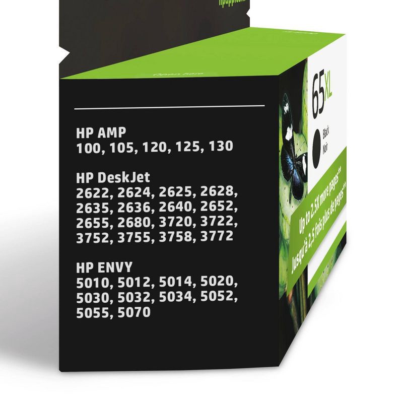 slide 2 of 6, HP Inc. HP 65XL Original Single Ink Cartridge - Black (HEWN9K04AN), 1 ct