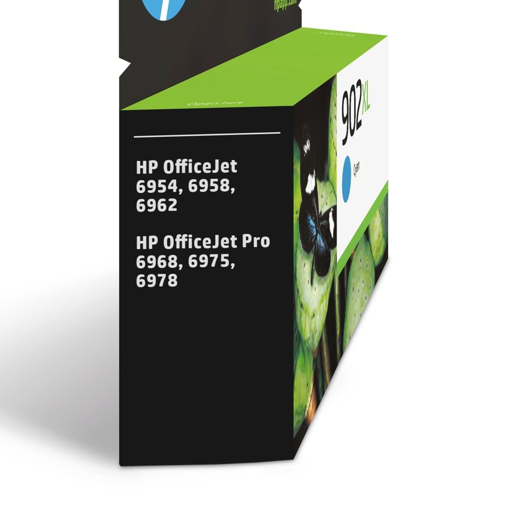 slide 4 of 6, HP Inc. HP 902XL High Yield Original Single Ink Cartridge - Cyan (HEWT6M02AN), 1 ct