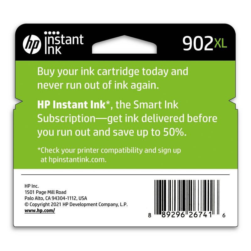 slide 4 of 6, HP Inc. HP 902XL High Yield Original Single Ink Cartridge - Black (HEWT6M14AN), 1 ct