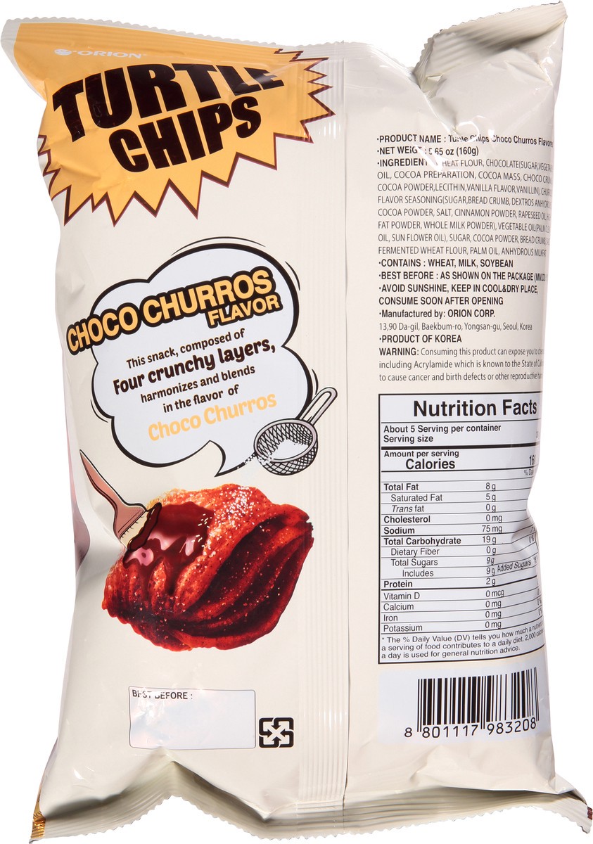 slide 12 of 13, Orion Choco Churros Turtle Chips 5.65 oz, 5.65 oz