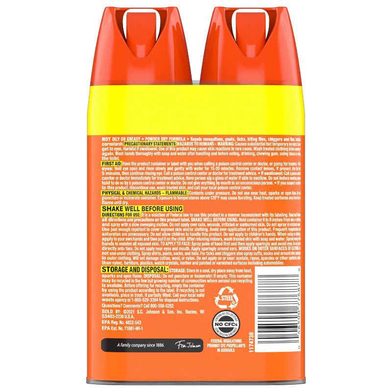 slide 11 of 13, OFF! FamilyCare Smooth & Dry Mosquito Repellent Bug Spray – 2ct/4oz each, 2 ct; 4 oz