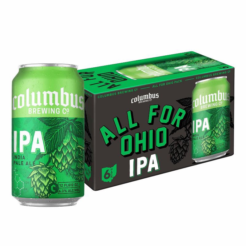 slide 1 of 8, Columbus Brewing Co. Columbus IPA Beer - 6pk/12 fl oz Cans, 6 ct; 12 fl oz