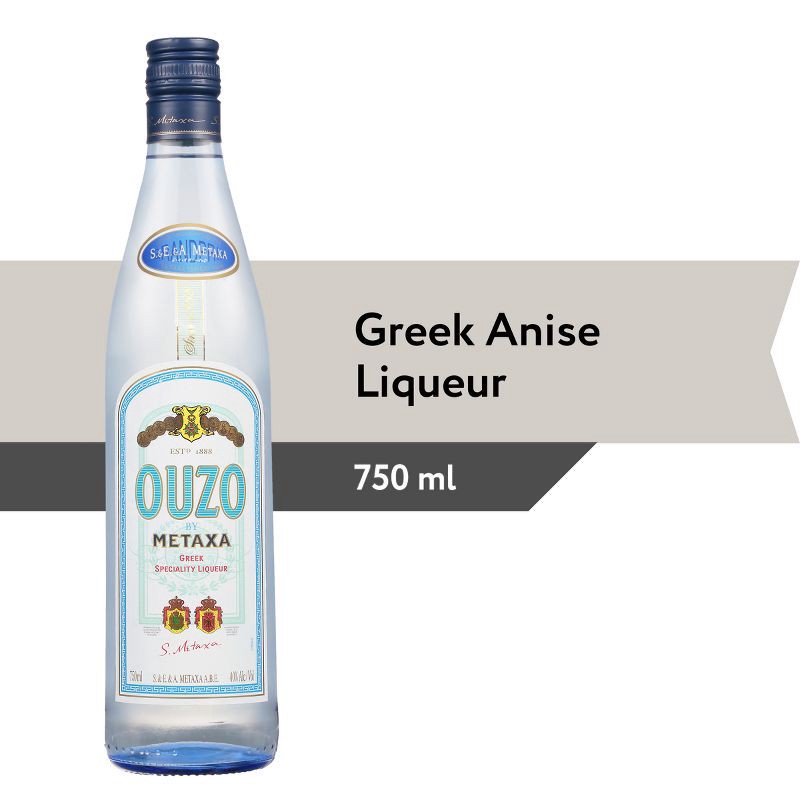 slide 5 of 9, Ouzo by Metaxa Greek Specialty Liqueur - 750ml Bottle, 750 ml