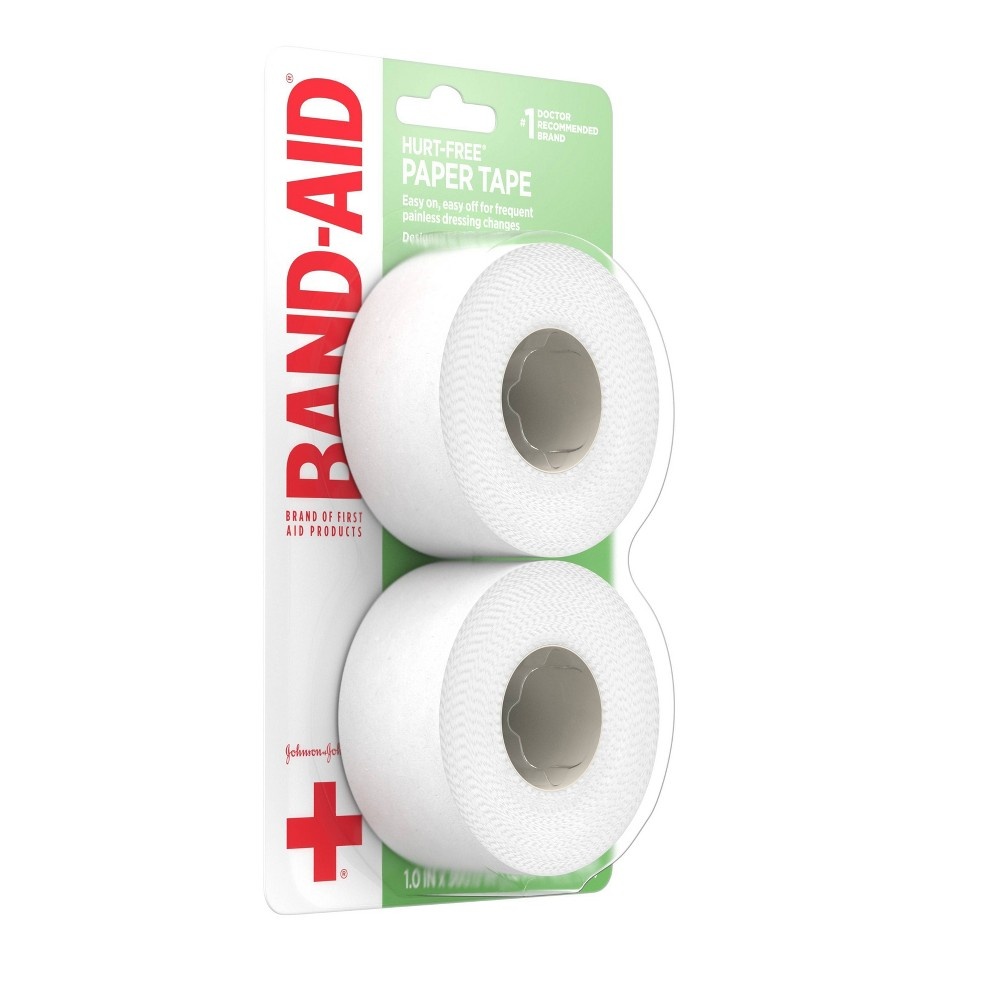 slide 4 of 8, Band-Aid Band Aid Brand of First Aid Products Hurt Free Paper Tape - 20yds, 1 ct