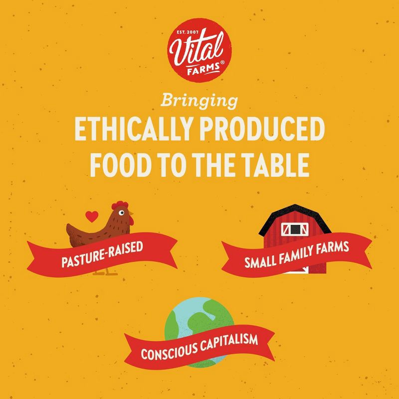 slide 3 of 5, Vital Farms Organic Pasture-Raised Grade A Large Eggs - 12ct, 12 ct