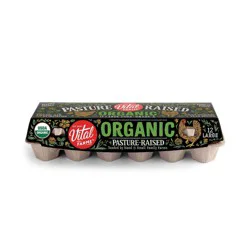 Vital Farms Organic Pasture-Raised Grade A Large Eggs - 12ct