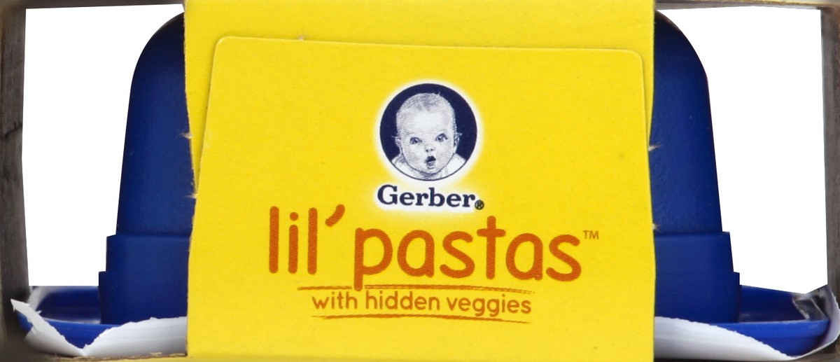 slide 2 of 4, Gerber Lil' Pastas with Hidden Veggies, Cheese and Carrot Filled Vegetable Ravioli in Savory Squash Sauce, 4.5 oz