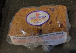 Great Harvest Bread Chocolate Chip Cranberry Trek Bar