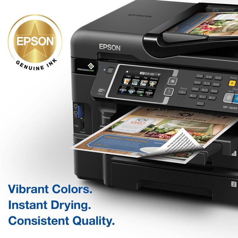 slide 4 of 6, Epson 252XL Black, 252 C/M/Y Combo 4pk Ink Cartridges - Black, Cyan, Magenta, Yellow (T252XL-BCS-CP), 4 ct