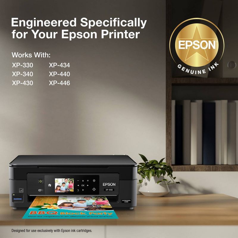 slide 3 of 6, Epson 288 Black, C/M/Y 4pk Combo Ink Cartridges - Black, Cyan, Magenta, Yellow (T288120-BCS): Standard Yield Printer Ink 4 Pack, 4 ct