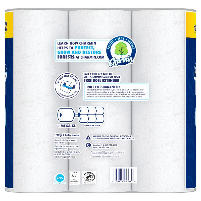 slide 16 of 16, Charmin Ultra Soft Toilet Paper - 12 Mega XL Rolls, 1 ct