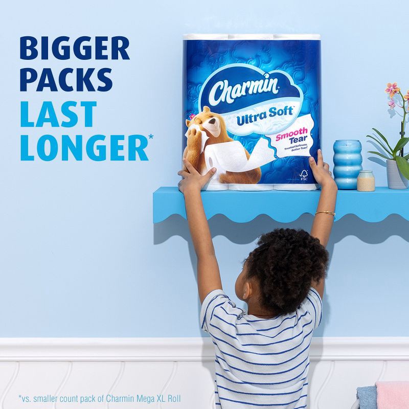 slide 10 of 14, Charmin Ultra Soft Toilet Paper - 12 Mega XL Rolls, 1 ct