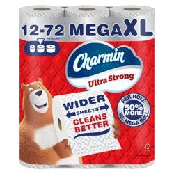 Charmin Ultra Strong Toilet Paper - 12 Mega XL Rolls