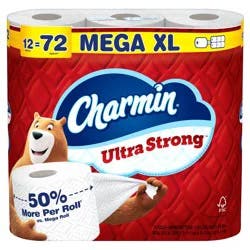 Charmin Ultra Strong Toilet Paper - 12 Mega XL Rolls: 330 Sheets per Roll