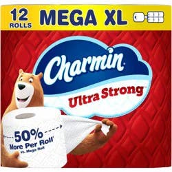 Charmin Ultra Strong Toilet Paper - 12 Mega XL Rolls