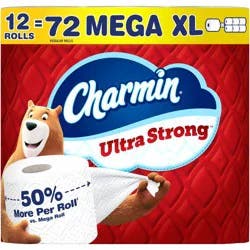 Charmin Ultra Strong Toilet Paper - 12 Mega XL Rolls: 330 Sheets per Roll