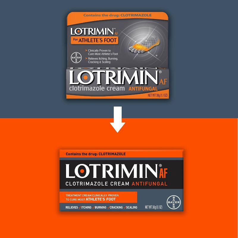slide 3 of 10, Lotrimin Antifungal Cream Athletes Foot Treatment - 1.1oz, 1.1 oz