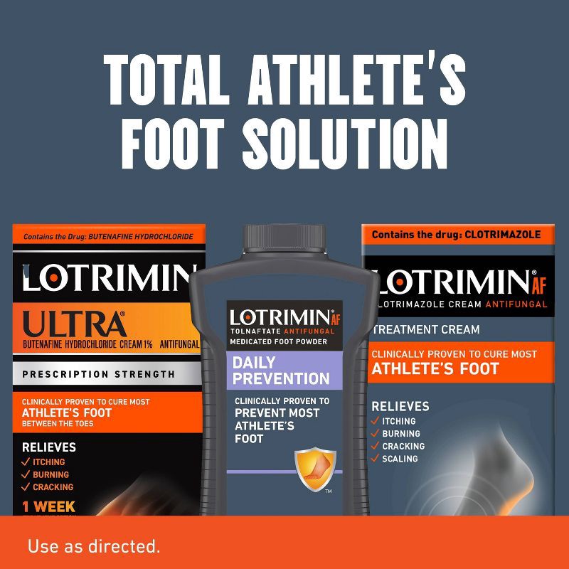 slide 7 of 10, Lotrimin Antifungal Cream Athletes Foot Treatment - 1.1oz, 1.1 oz