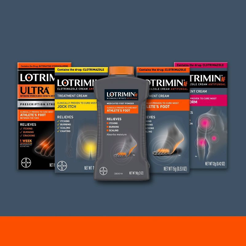 slide 8 of 10, Lotrimin Antifungal Cream Athletes Foot Treatment - 1.1oz, 1.1 oz