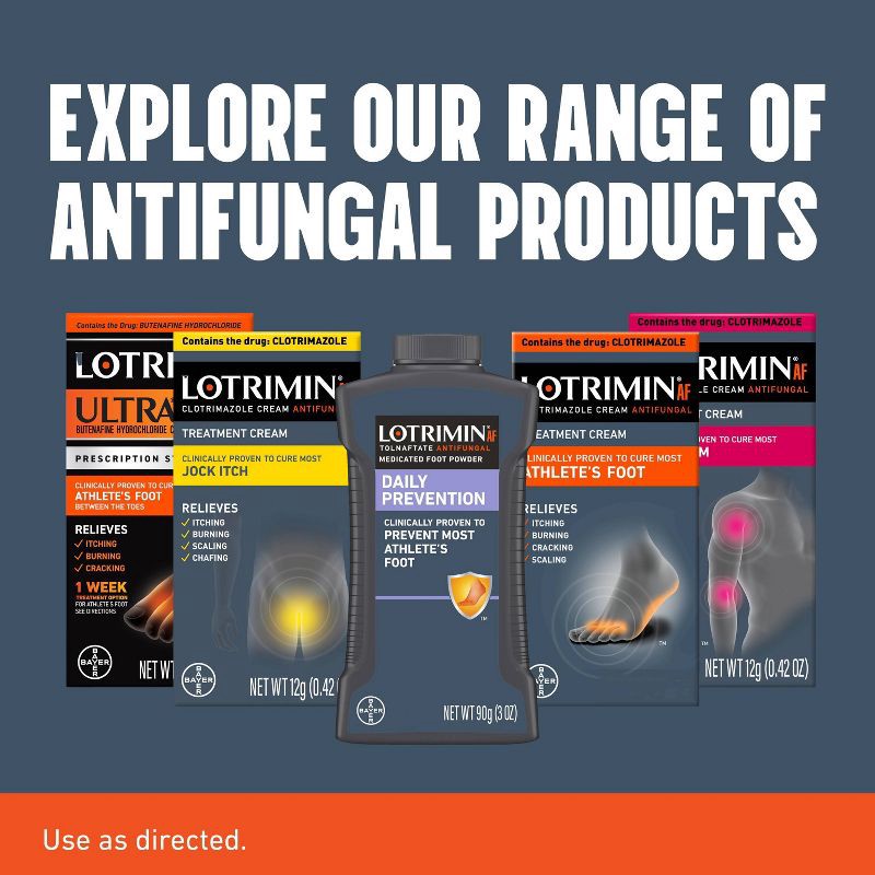 slide 10 of 10, Lotrimin Antifungal Cream Athletes Foot Treatment - 1.1oz, 1.1 oz