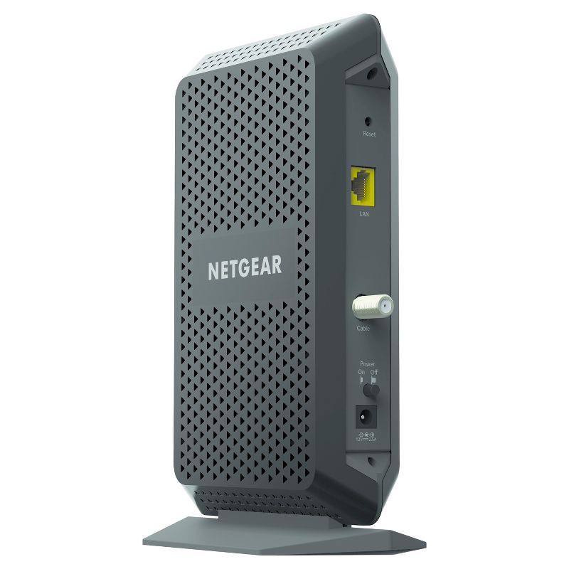 slide 4 of 5, Netgear Cable Modem - Black (CM1000-100NAS): Gigabit Ethernet, Cox, Spectrum, Xfinity Compatible, 1 ct