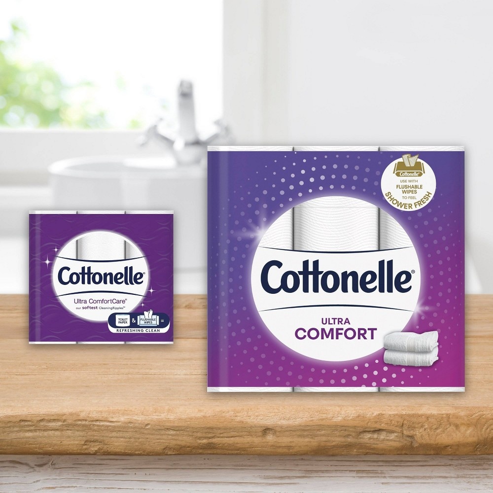 slide 2 of 9, Cottonelle Ultra CleanCare Toilet Paper - 18 Mega Rolls, 5112 ct