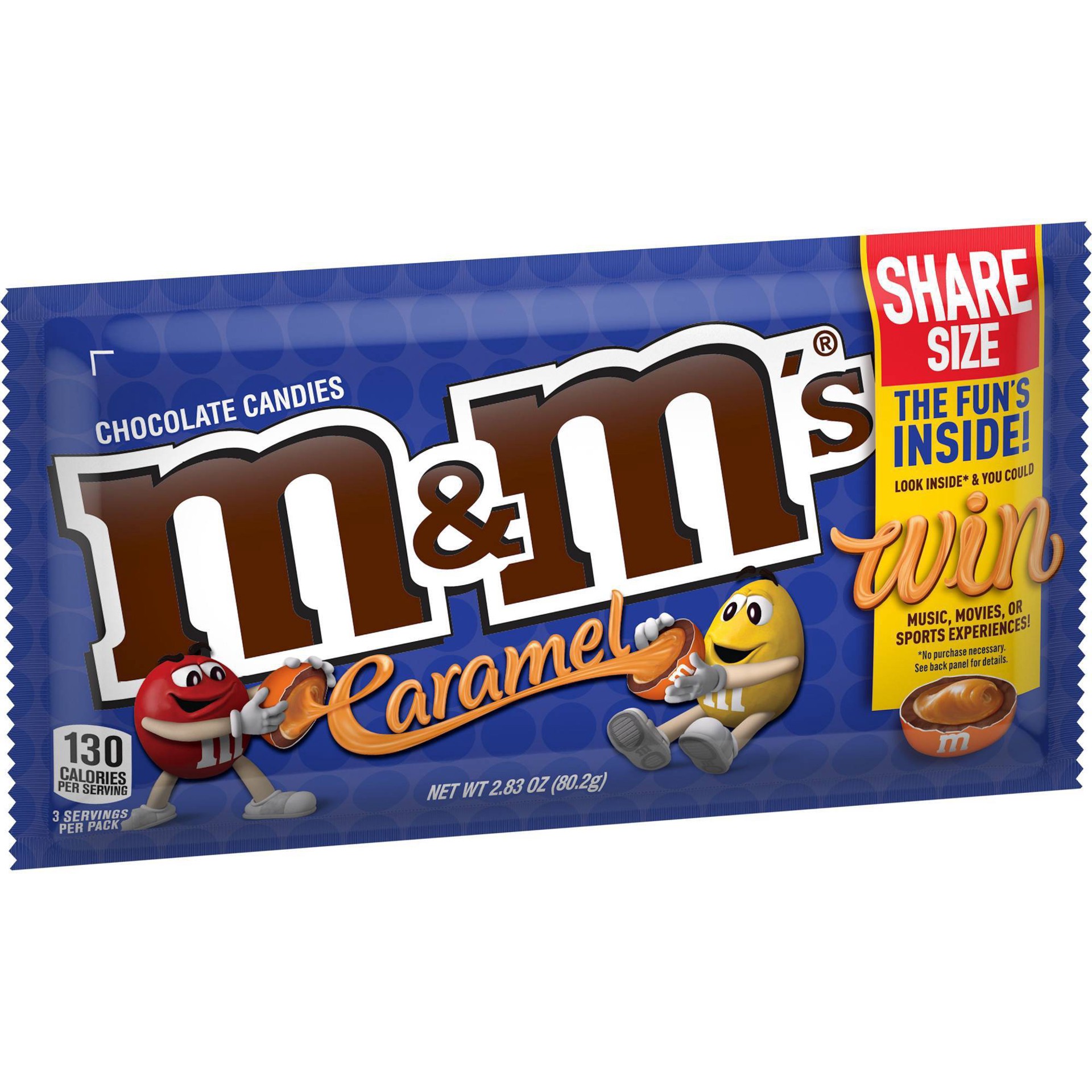 slide 11 of 22, M&M's Caramel Share Size Chocolate Candies - 2.83oz, 2.83 oz