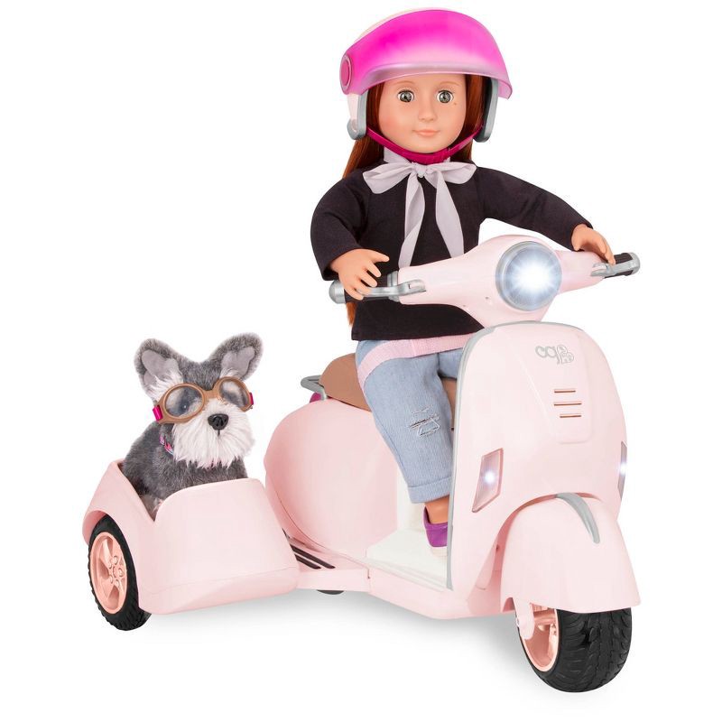 slide 5 of 9, Our Generation Ride Along Scooter Vehicle Accessory Set for 18" Dolls, 1 ct