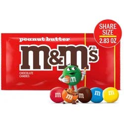 M&M's Peanut Butter Share Size Chocolate Candy - 2.83oz
