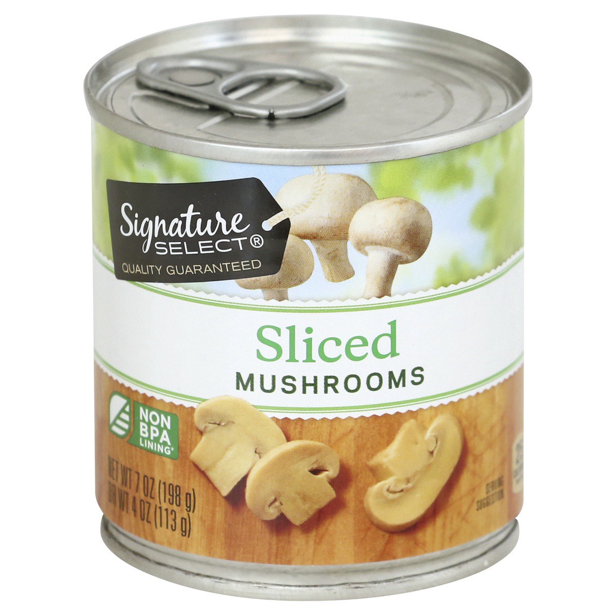 slide 1 of 11, Signature Select Sliced Mushrooms 7 oz, 7 oz