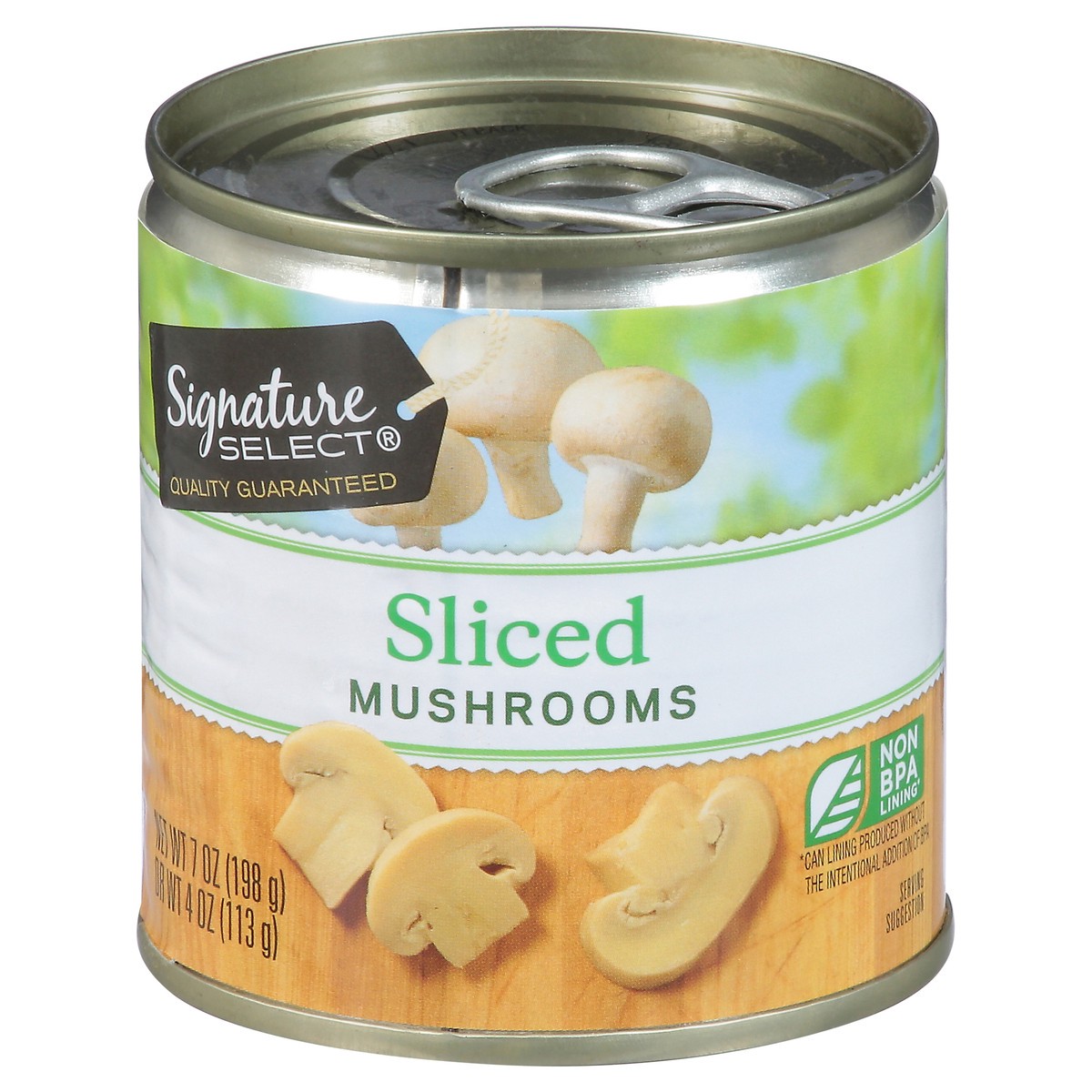 slide 10 of 11, Signature Select Sliced Mushrooms 7 oz, 7 oz