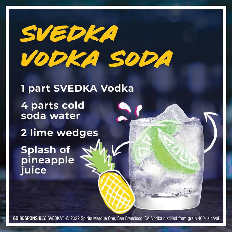 slide 5 of 7, SVEDKA Vodka - 750ml Plastic Bottle, 750 ml