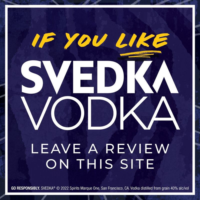 slide 6 of 7, SVEDKA Vodka - 750ml Plastic Bottle, 750 ml