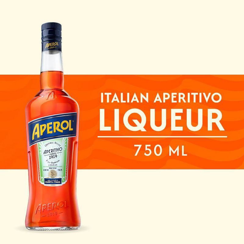 slide 6 of 11, Aperol Aperitivo Liqueur - 750ml Bottle, 750 ml