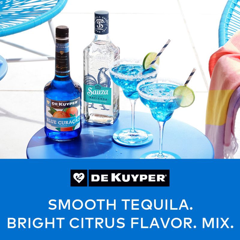 slide 3 of 4, DeKuyper Blue Curacao Liqueur - 750ml Bottle, 750 ml