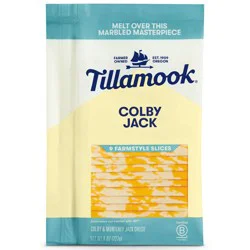 Tillamook Farmstyle Colby Jack Cheese Slices - 8oz/9 slices