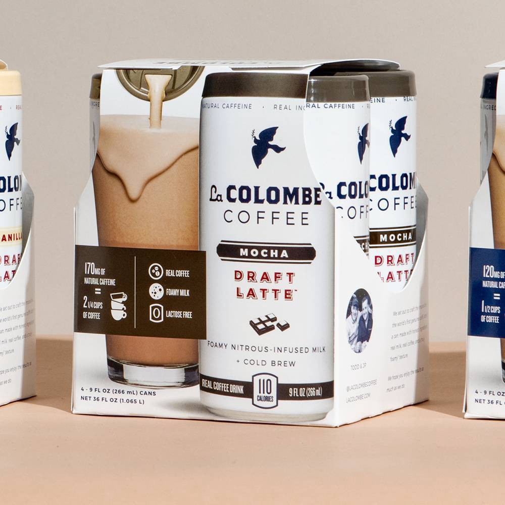 slide 2 of 6, La Colombe Draft Latte Mocha - 4pk/9 fl oz Cans, 4 ct; 9 fl oz
