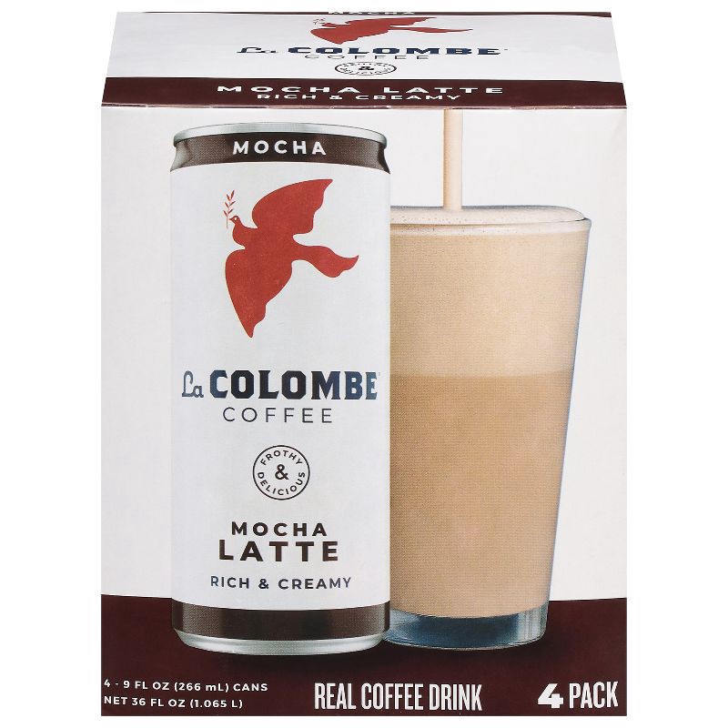 slide 1 of 11, La Colombe Draft Latte Mocha - 4pk/9 fl oz Cans, 4 ct; 9 fl oz