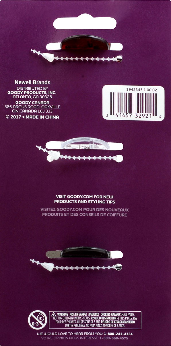 slide 3 of 7, Goody VClaw Clips Large 3 ea, 3 ct