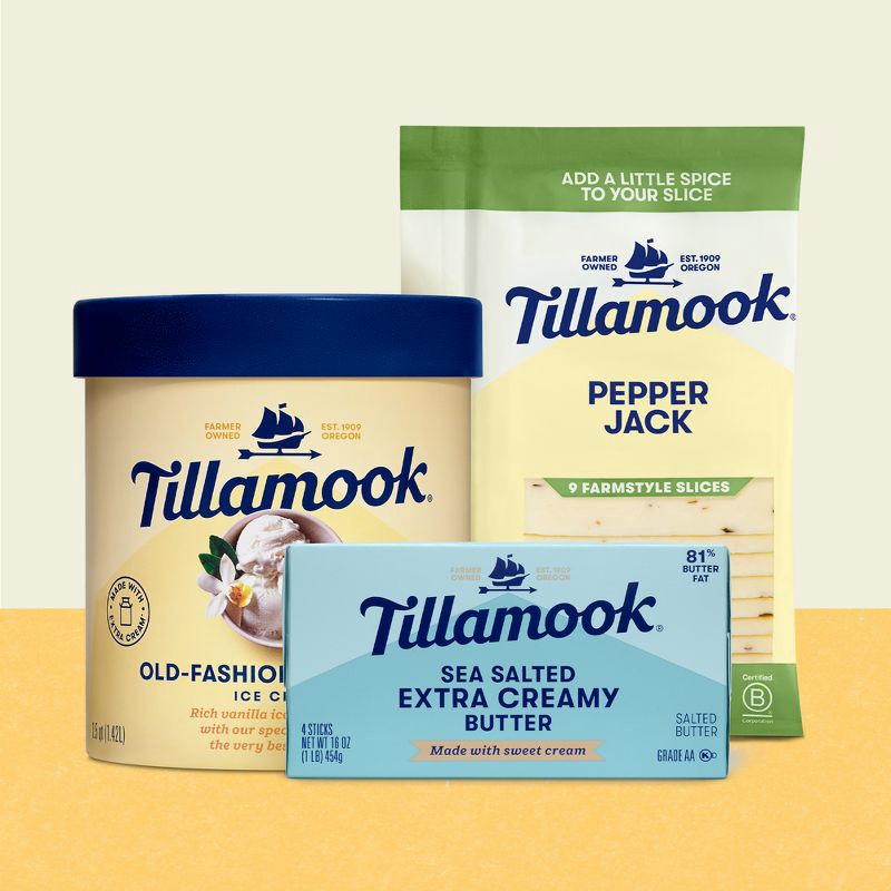 slide 4 of 4, Tillamook Farmstyle Pepper Jack Cheese Slices - 8oz/9 slices, 8 oz