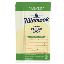 Tillamook Farmstyle Pepper Jack Cheese Slices - 8oz/9 slices
