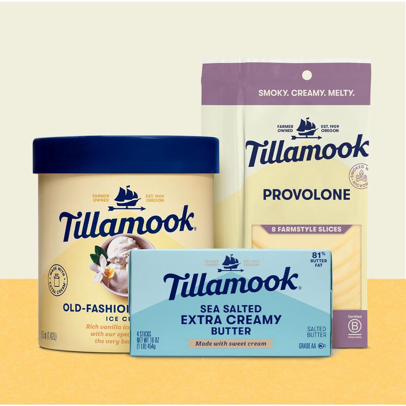 slide 4 of 4, Tillamook Farmstyle Smoked Provolone Cheese Slices - 7oz/8 slices, 7 oz