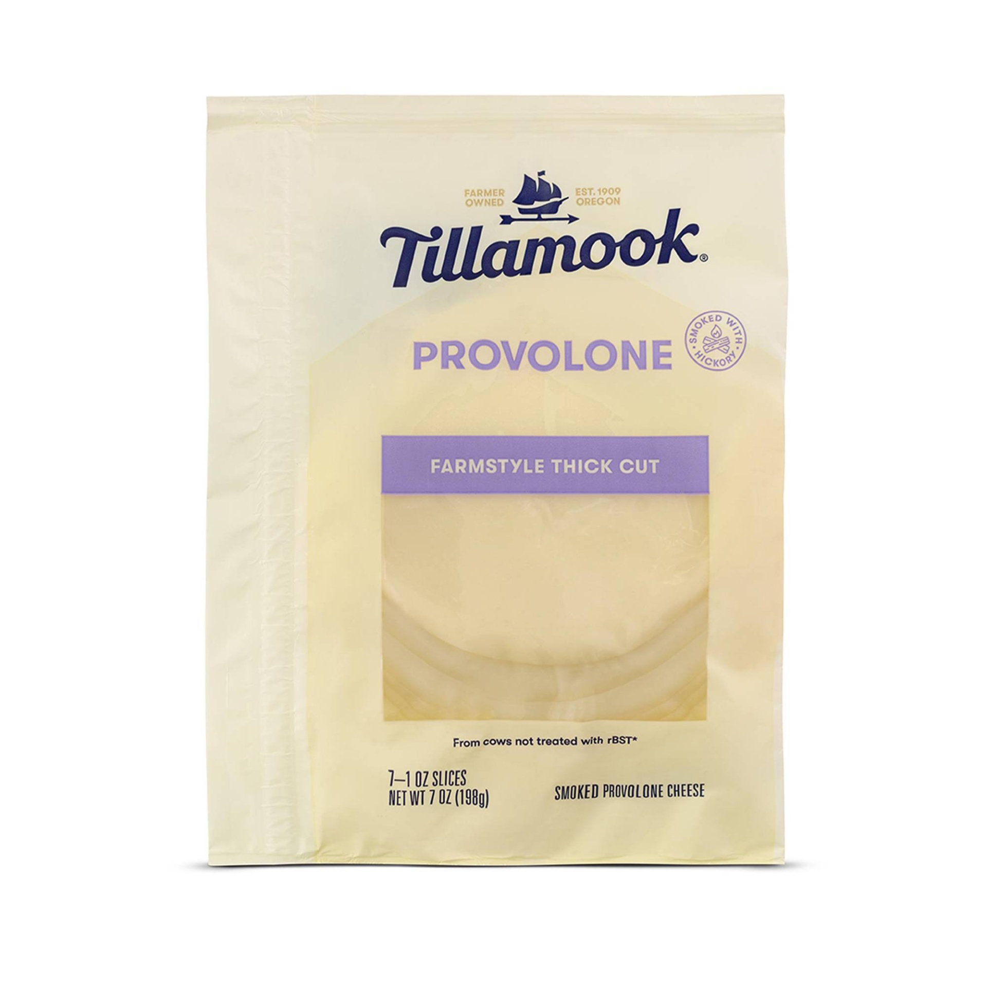 slide 1 of 3, Tillamook Smoked Provolone Cheese Slices - 7oz, 7 oz