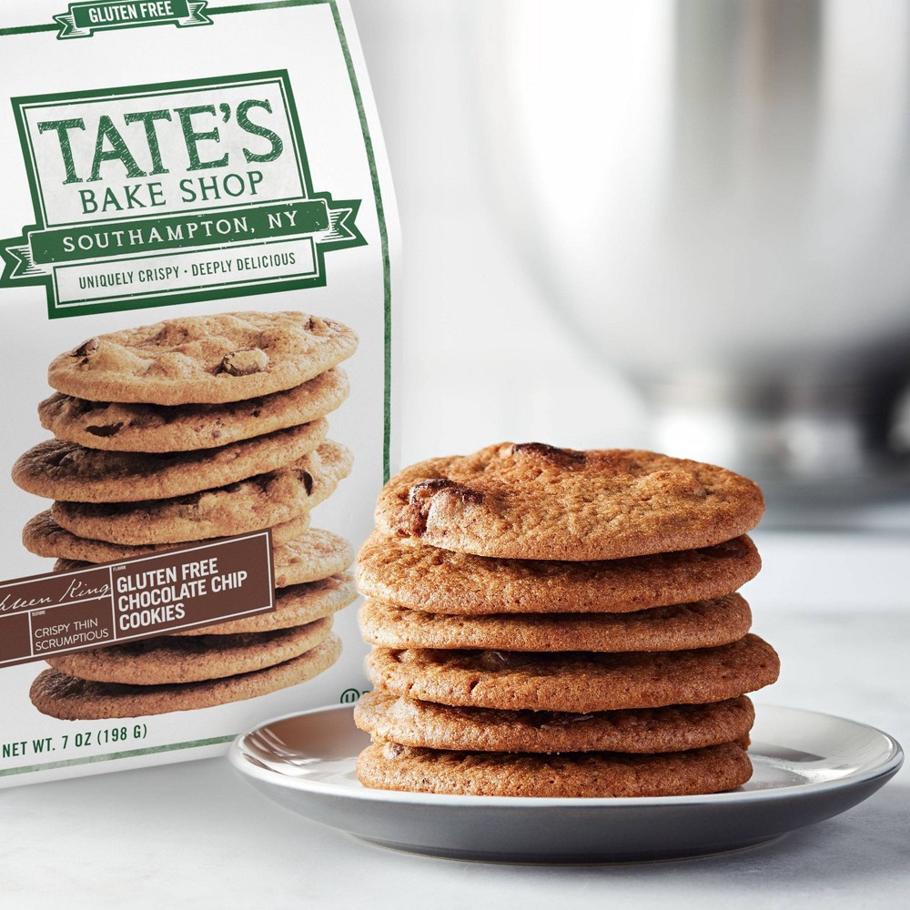 slide 7 of 11, Tate's Bake Shop Gluten Free Chocolate Chip Cookies, 7 oz