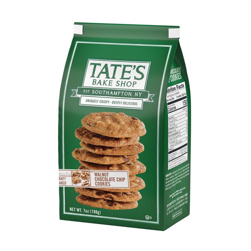 slide 7 of 11, Tate's Bake Shop Walnut Chocolate Chip Cookies - 7oz, 7 oz