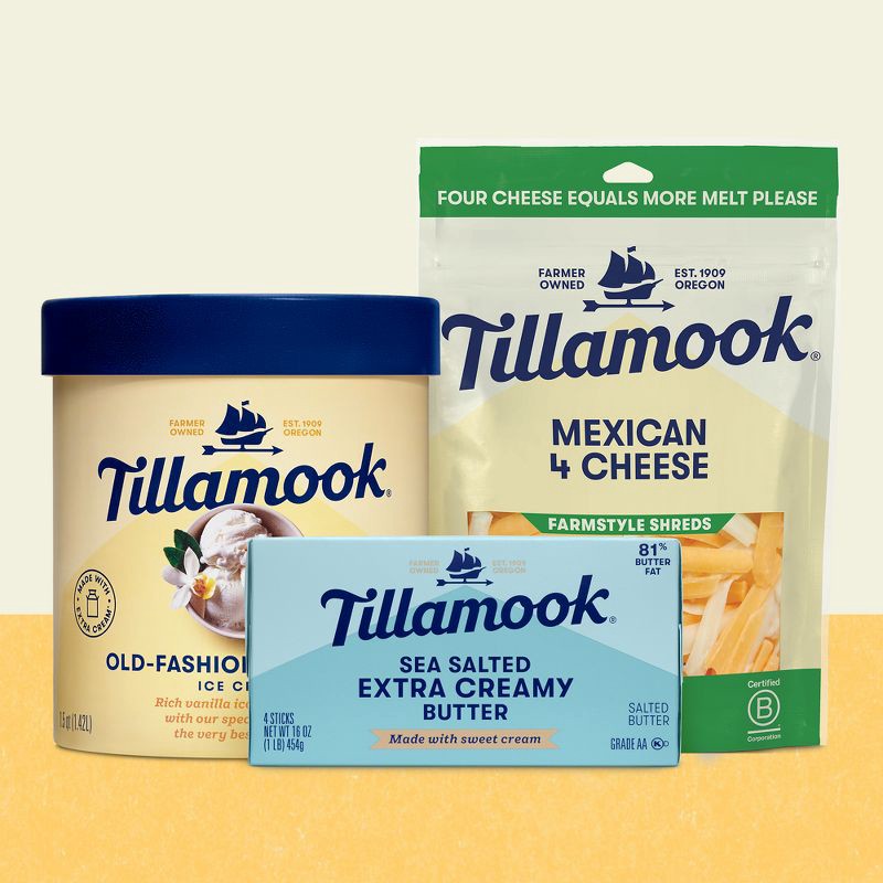 slide 4 of 4, Tillamook Farmstyle Mexican 4 Cheese Shredded Cheese - 8oz, 8 oz